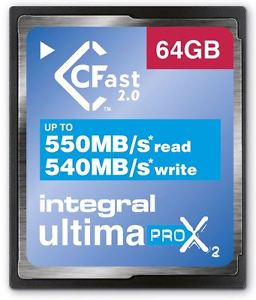 Integral CFAST2.0 uPro X2 64GB (R550MB/s W540MB/s)