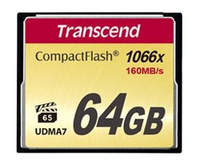 Transcend ultimate CompactFlash 64GB Class20 1066x