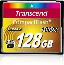 Transcend ultimate CompactFlash 128GB Class20 1000x