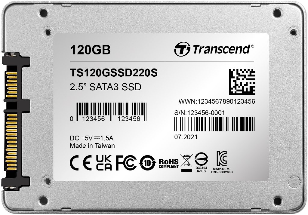 TS120GSSD220S 120GB SATA3 SSD Transcend SSD220S 2.5"