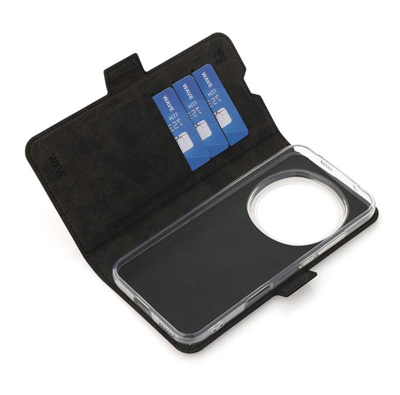Wave Book Case suojakotelo Honor Magic8 Pro 5G suojakotelo Honor Magic8 Pro 5G musta