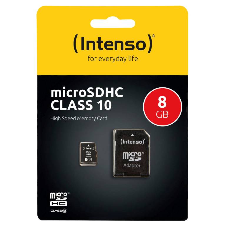 Intenso microSDHC 8GB Class10 Intenso microSD 8GB