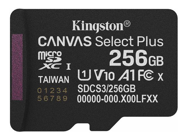 Kingston 256GB microSD muistikortti Kingston 256GB microSDXC muistikortti