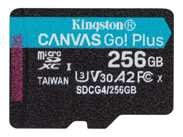 Kingston Canvas Go Plus 256GB microSDXC muistikortti Kingston Canvas Go Plus microSDXC 256GB
