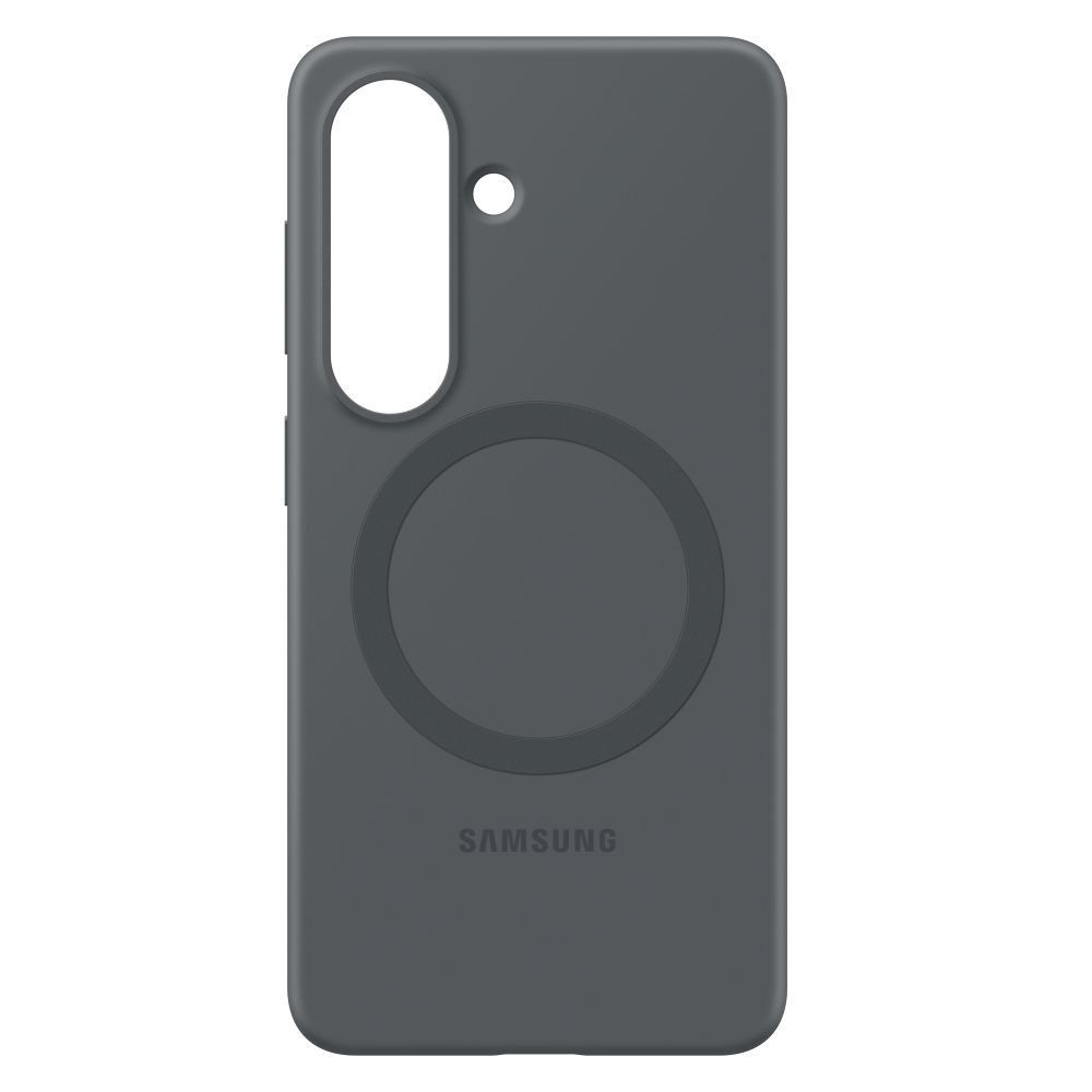 Musta Samsung Galaxy S26 Silicone Magnet -suojakuori