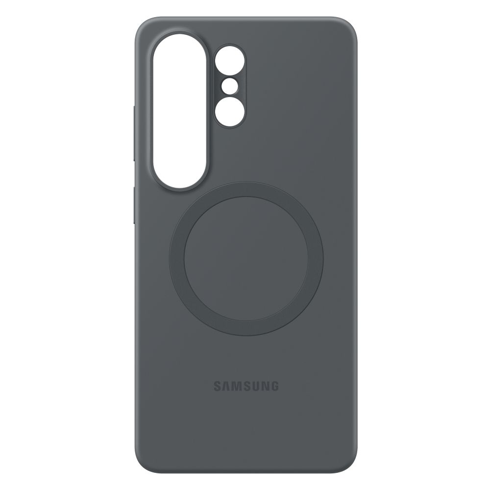 Musta Samsung Galaxy S26 Ultra Silicone Magnet -suojakuori