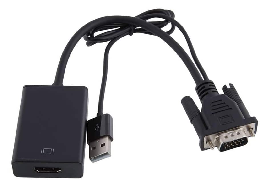 WAVE ADAPTERIKAAPELI, VGA - HDMI