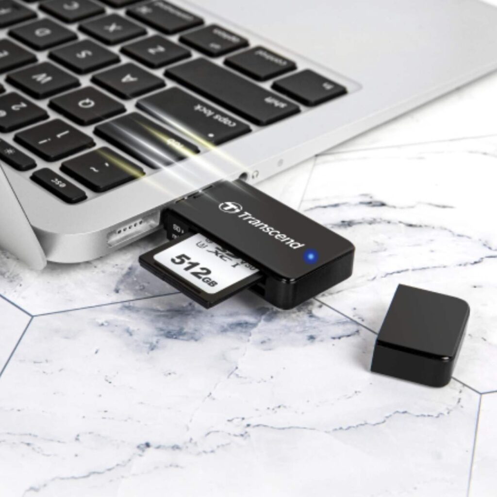 Transcend SD ja microSD muistikortinlukija