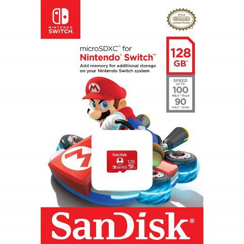 SanDisk MicroSDXC Nintendo Switch 128GB UHS-I U3