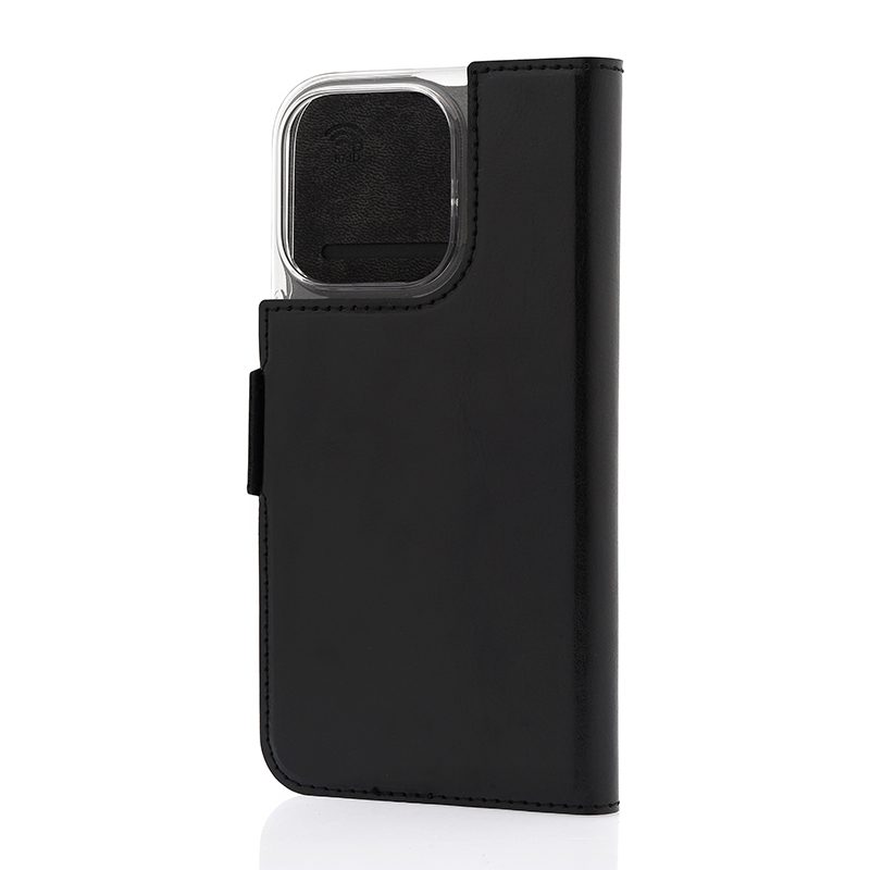 iPhone 16 nahkainen musta suojakotelo iPhone 16 suojakotelo musta