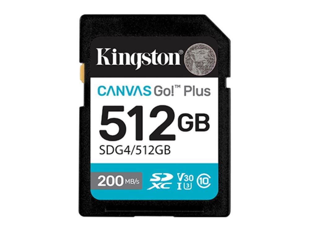 Kingston Canvas Go Plus 512GB SDXC nopea muistikortti
