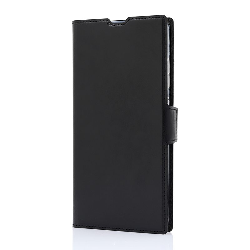 Samsung Galaxy S25 ultra Musta suojakotelo RFID nahka Wave Book Case
