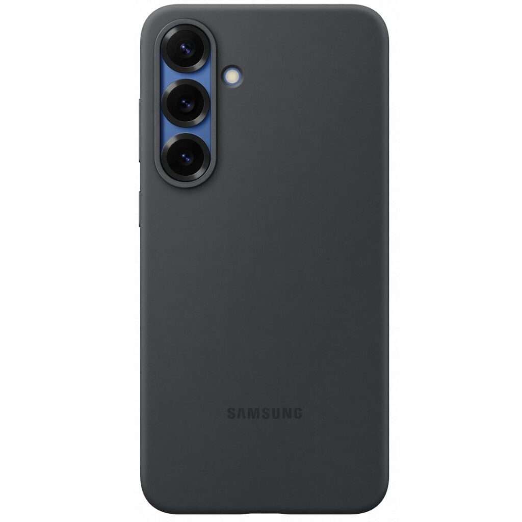 Samsung Galaxy S25+ musta silikonisuojakuori