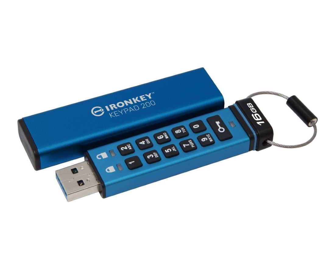 Kingston IronKey Keypad 200 16GB salattu USB-muistitikku
