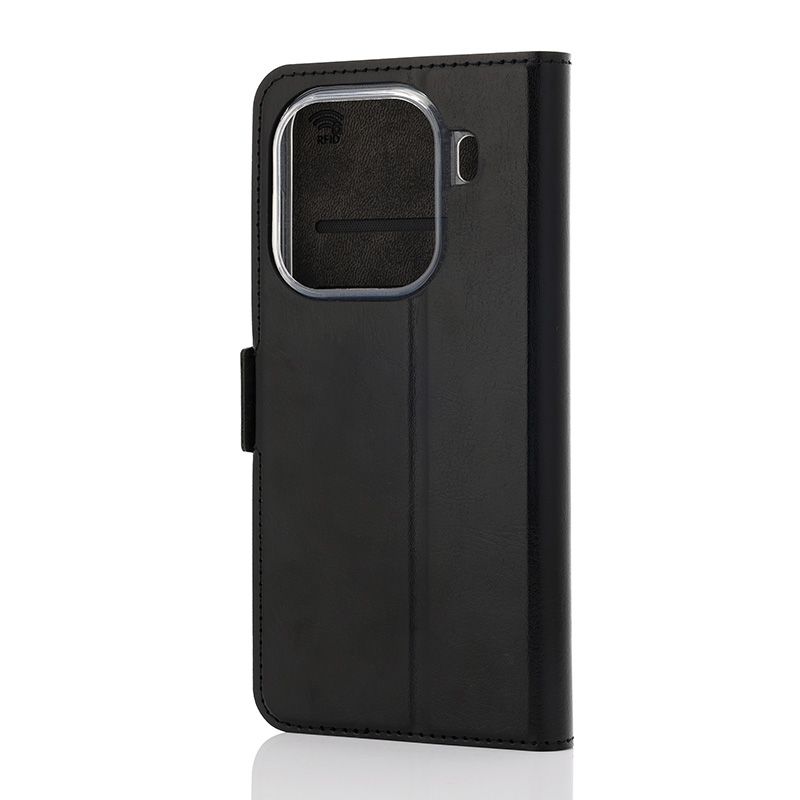 Wave Book Case Oppo Find X9 Pro Musta Wave Book Case musta suojakotelo Oppo Find X9 Pro puhelimelle.