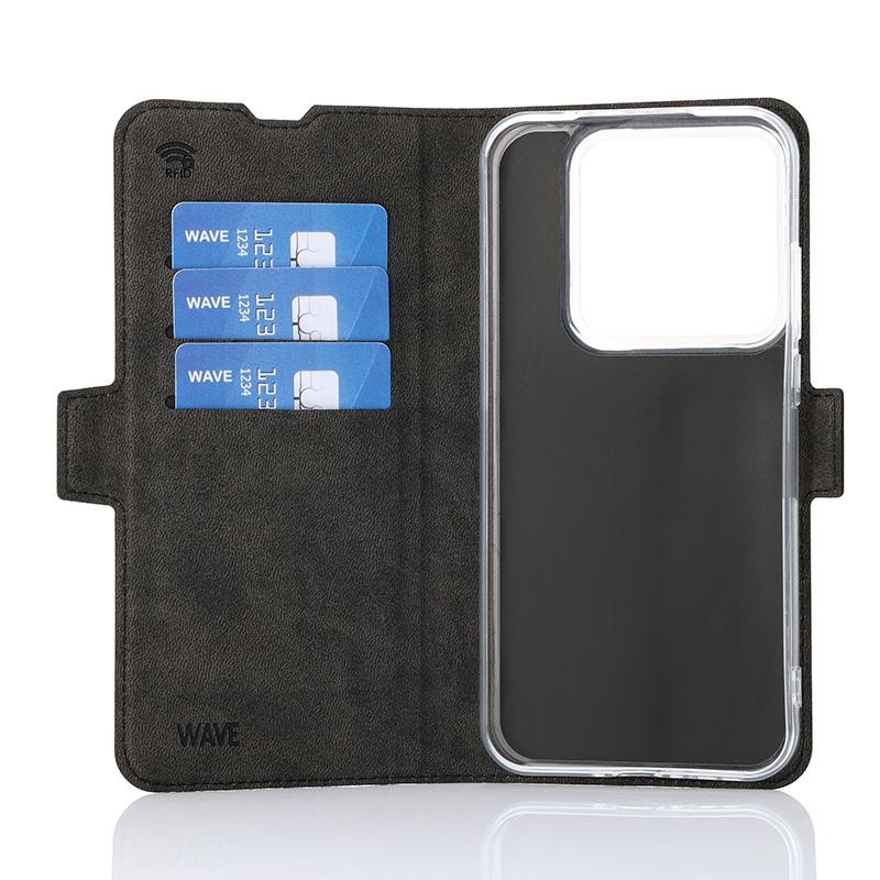 Wave Book Case Realme GT 8 Pro Musta2 Wave Book Case musta suojakotelo Realme GT 8 Pro puhelimelle